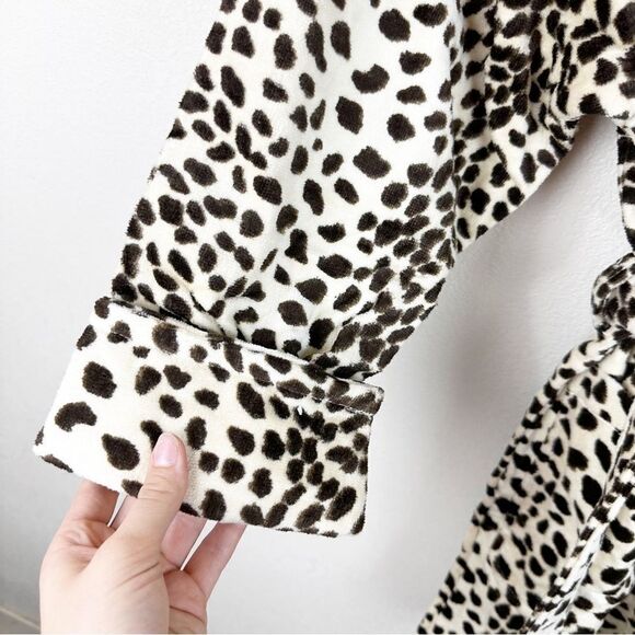 RARE Vntg 90s Victorias Secret Cheetah Animal Print Bath Towel Robe Small - Picture 2 of 6